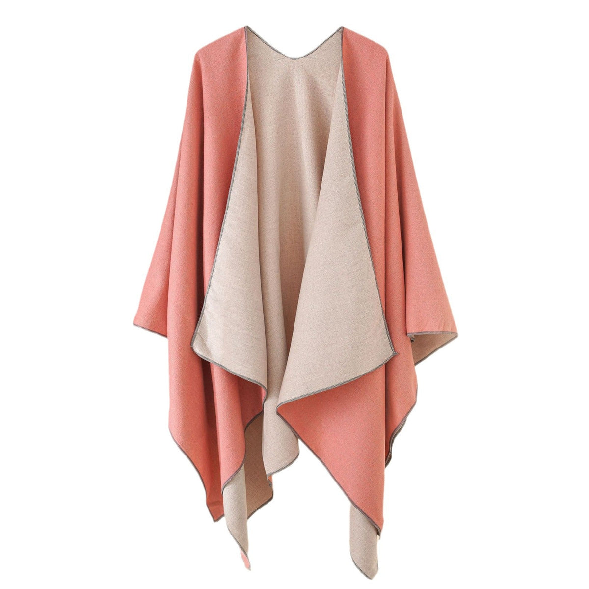 Amelia | Women's Elegant Wool Blend Poncho with Soft Fit