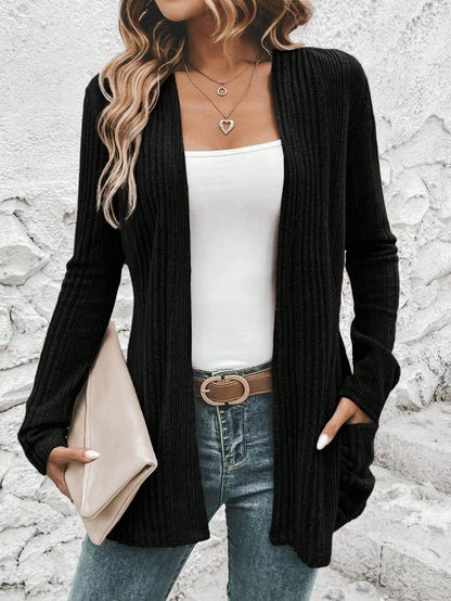 Grace | Women's Cardigan with Open Design and Pockets
