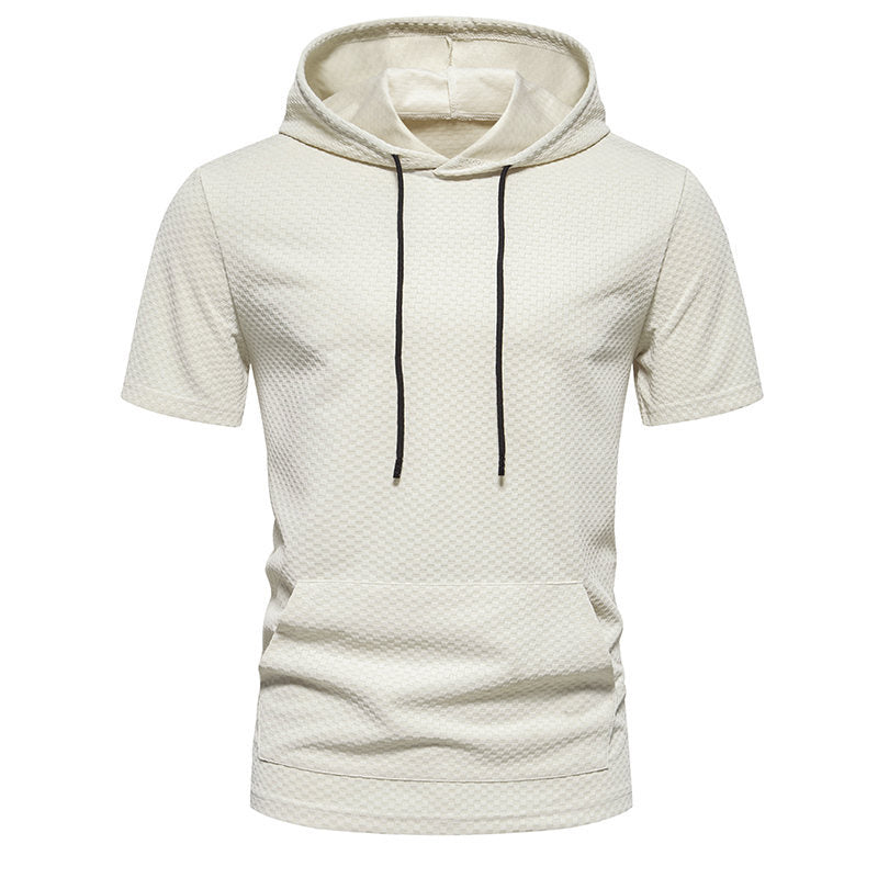 Levi | Men's Short-Sleeve Hoodie with Drawstring