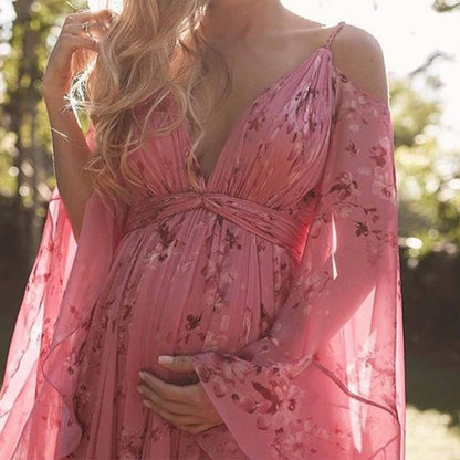 Galina | Women’s Floral Print Maxi Dress | Elegant