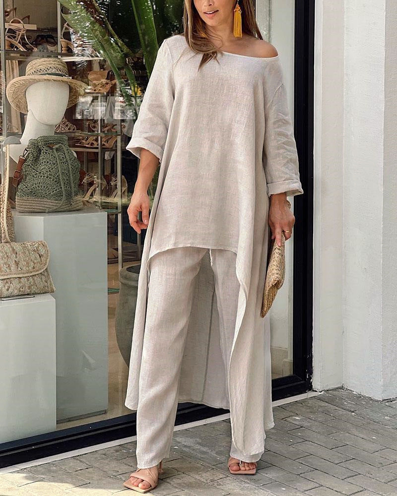 Hadassah | Women’s Off-Shoulder Two-Piece Outfit Set | Elegant