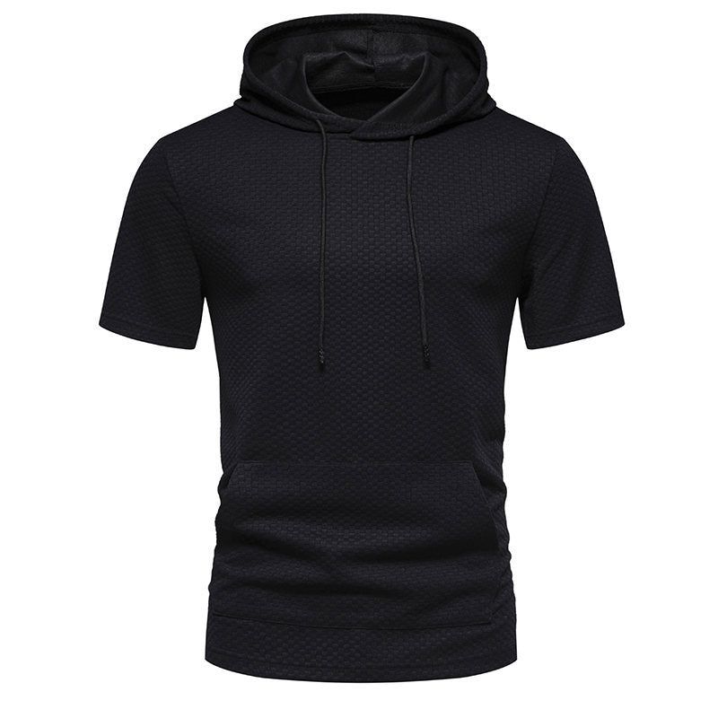 Levi | Men's Short-Sleeve Hoodie with Drawstring