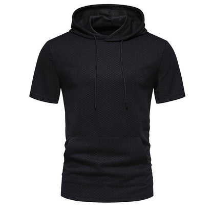 Levi | Men's Short-Sleeve Hoodie with Drawstring