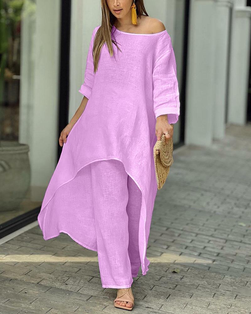 Hadassah | Women’s Off-Shoulder Two-Piece Outfit Set | Elegant