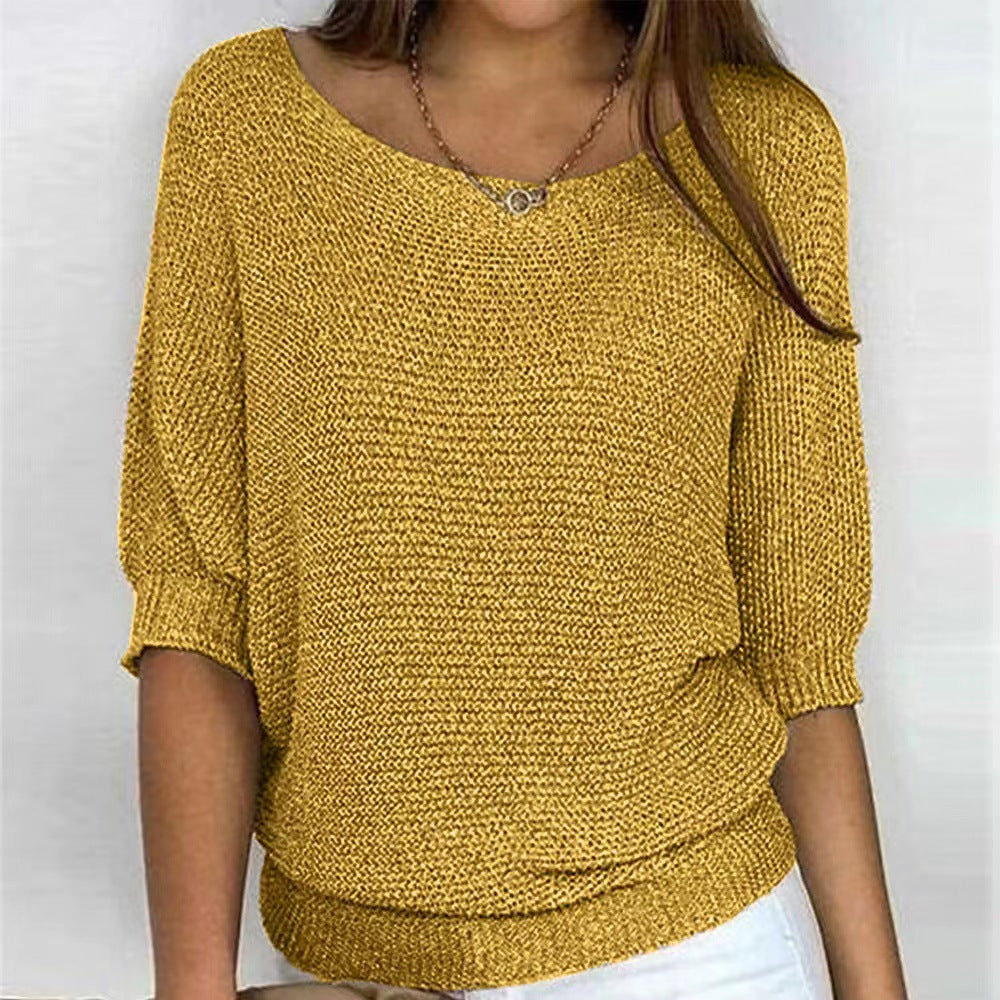 Elizabeth | Comfort Knit Sweater with Wide Neck