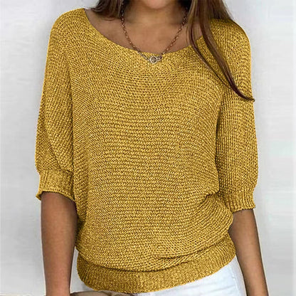 Elizabeth | Comfort Knit Sweater with Wide Neck