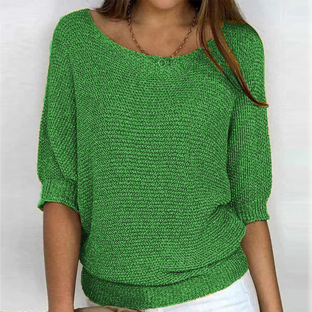 Elizabeth | Comfort Knit Sweater with Wide Neck