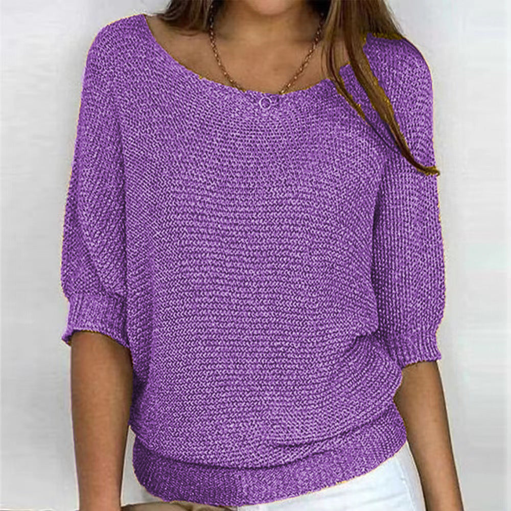 Elizabeth | Comfort Knit Sweater with Wide Neck