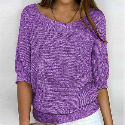 Elizabeth | Comfort Knit Sweater with Wide Neck