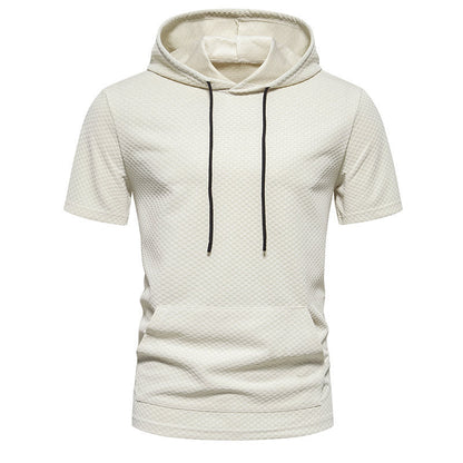 Levi | Men's Short-Sleeve Hoodie with Drawstring