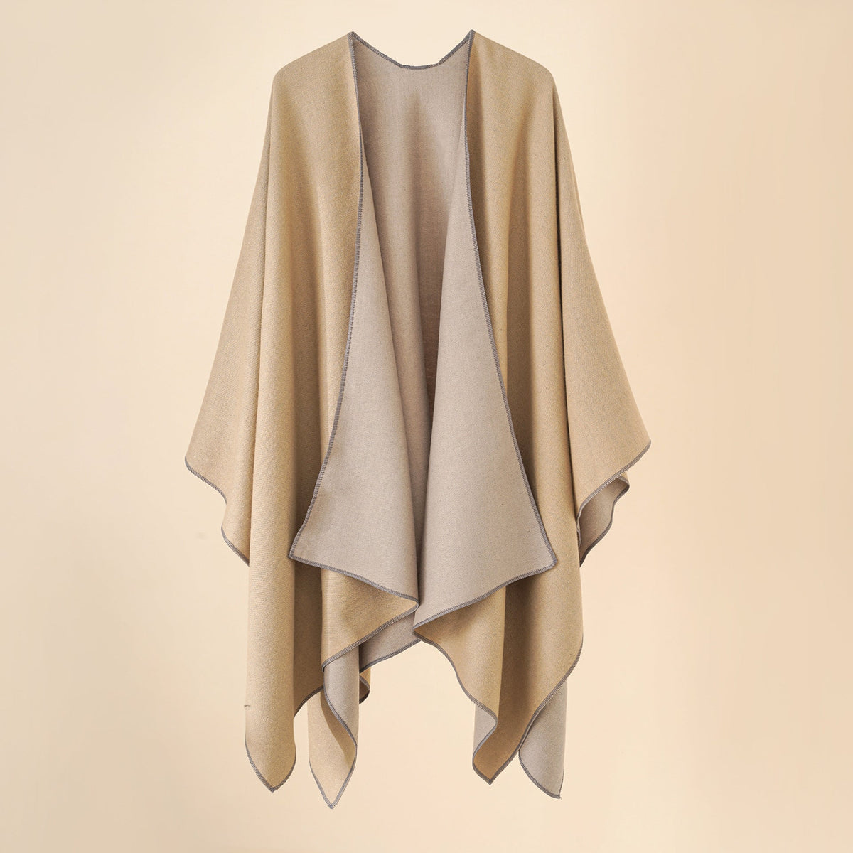 Amelia | Women's Elegant Wool Blend Poncho with Soft Fit