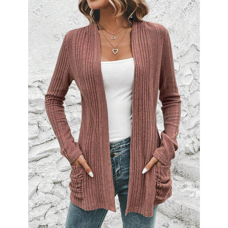 Grace | Women's Cardigan with Open Design and Pockets
