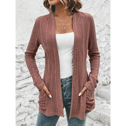 Grace | Women's Cardigan with Open Design and Pockets