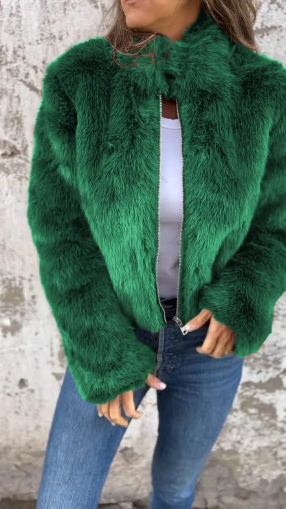 Makayla | Women's Fluffy Winter Coat with Full Zip