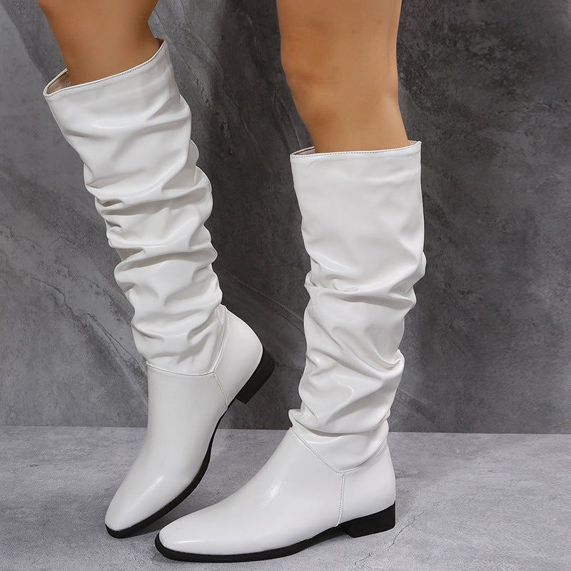 Camila | Women's Elegant Slouch Boots with Ankle-High Fit