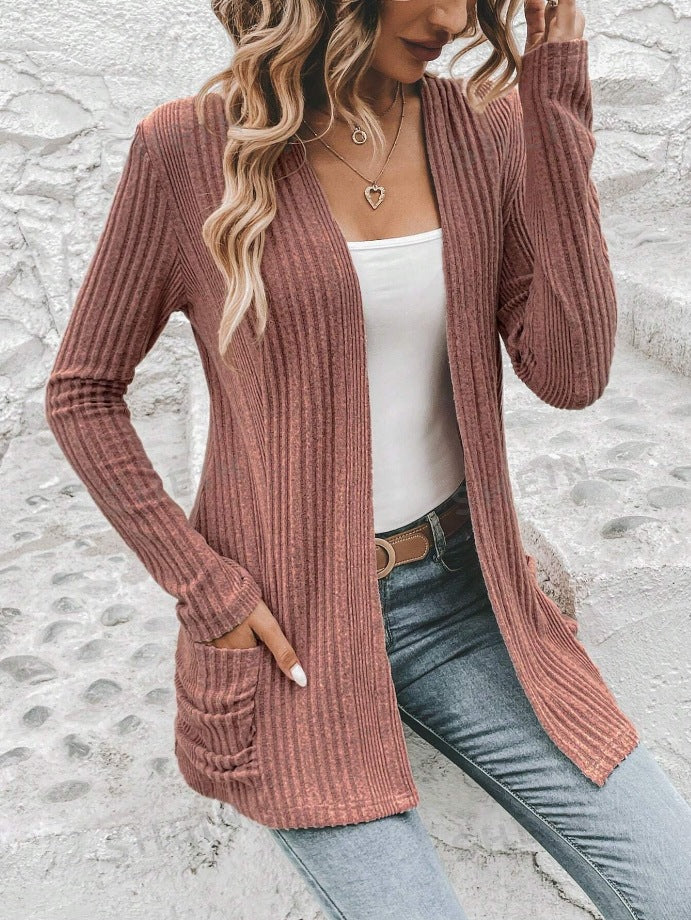 Grace | Women's Cardigan with Open Design and Pockets