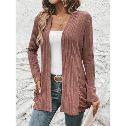 Grace | Women's Cardigan with Open Design and Pockets