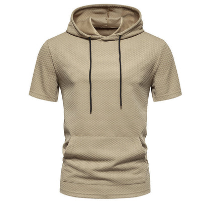 Levi | Men's Short-Sleeve Hoodie with Drawstring