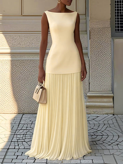 Rosanna | Sleeveless Dress With Flowing Pleats