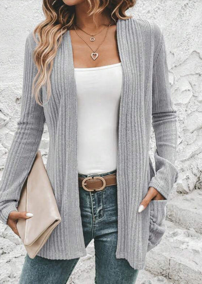Grace | Women's Cardigan with Open Design and Pockets