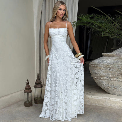 Mia | Women's Elegant Evening Dress with Floral Pattern