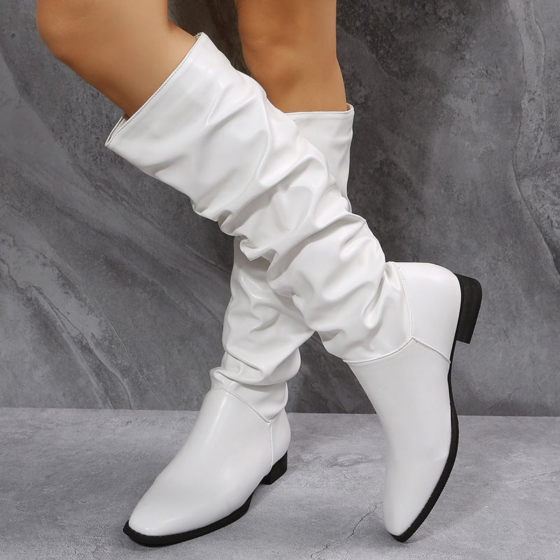 Camila | Women's Elegant Slouch Boots with Ankle-High Fit
