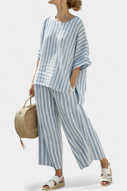 Seraphina | Coastal Stripe Top & Pants