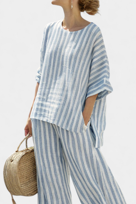 Seraphina | Coastal Stripe Top & Pants