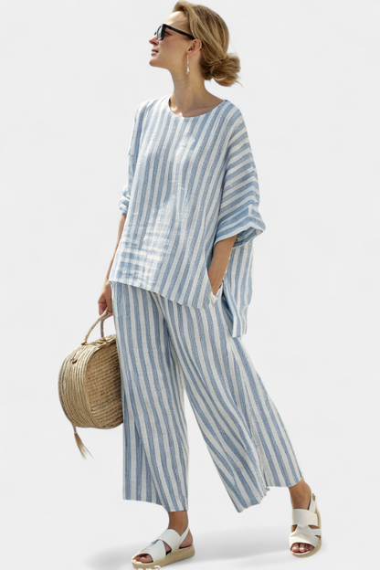 Seraphina | Coastal Stripe Top & Pants