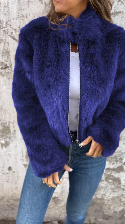 Makayla | Women's Fluffy Winter Coat with Full Zip
