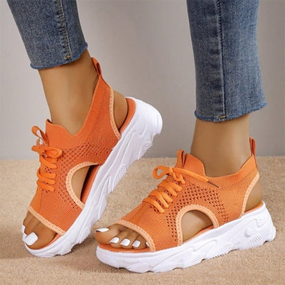 Alethea | Women’s Sporty Lace-Up Sandals with Adjustable Straps | Trendy