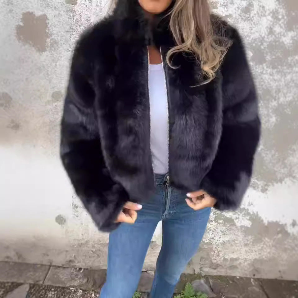 Makayla | Women's Fluffy Winter Coat with Full Zip