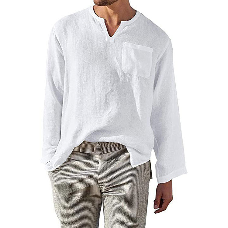 Owen | Men’s Soft Casual Long-Sleeve Pullover Shirt | Soft