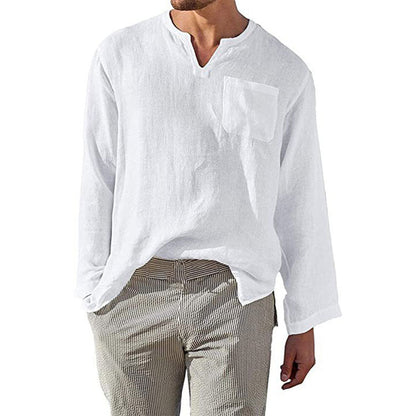 Owen | Men’s Soft Casual Long-Sleeve Pullover Shirt | Soft