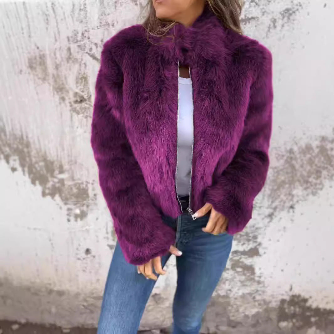 Makayla | Women's Fluffy Winter Coat with Full Zip