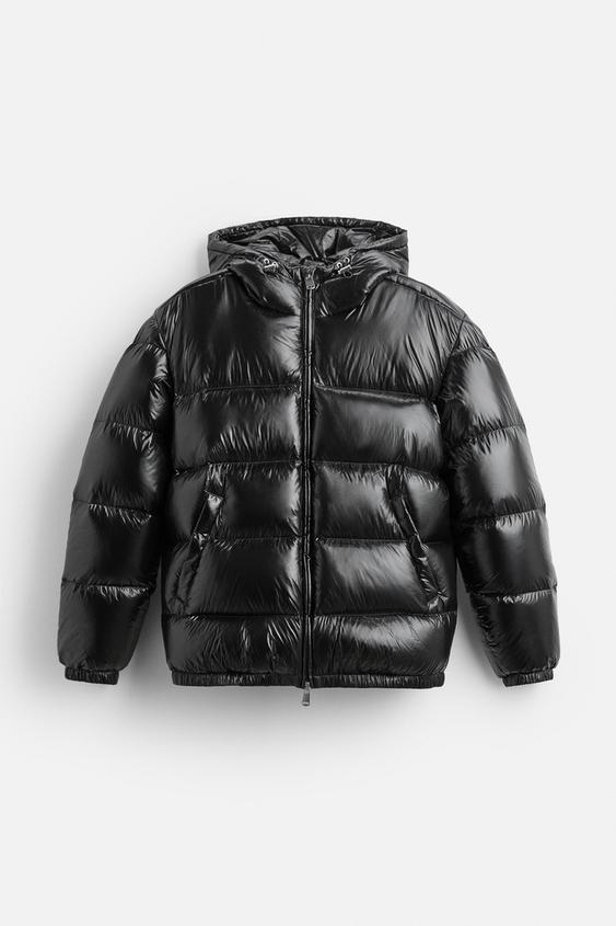 Daniel | Men's Glossy Quilted Jacket with Adjustable Hood