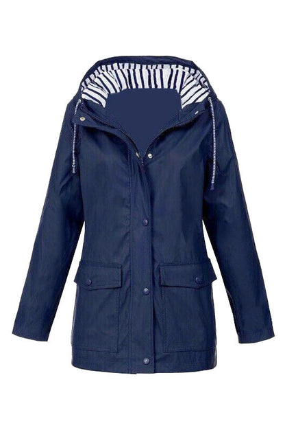 Samantha | Waterproof Hooded Rain Jacket