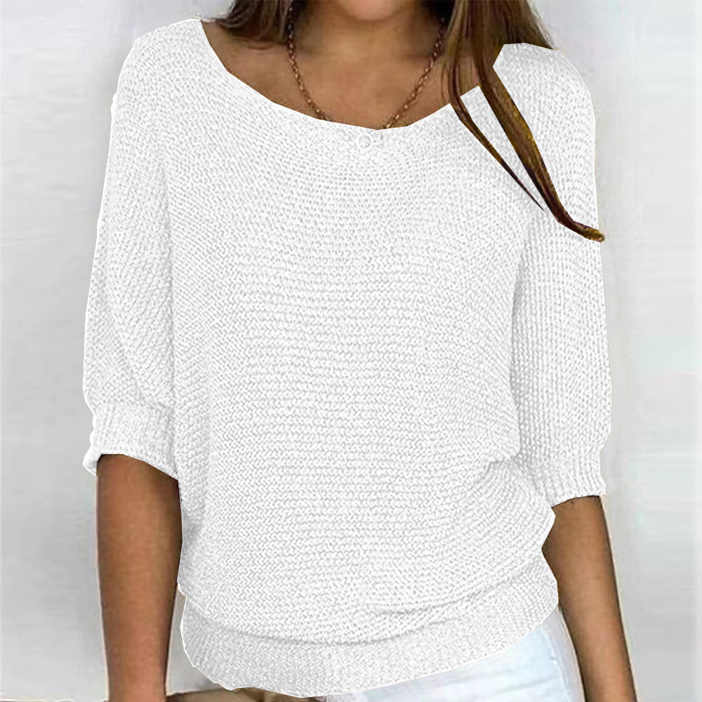 Elizabeth | Comfort Knit Sweater with Wide Neck