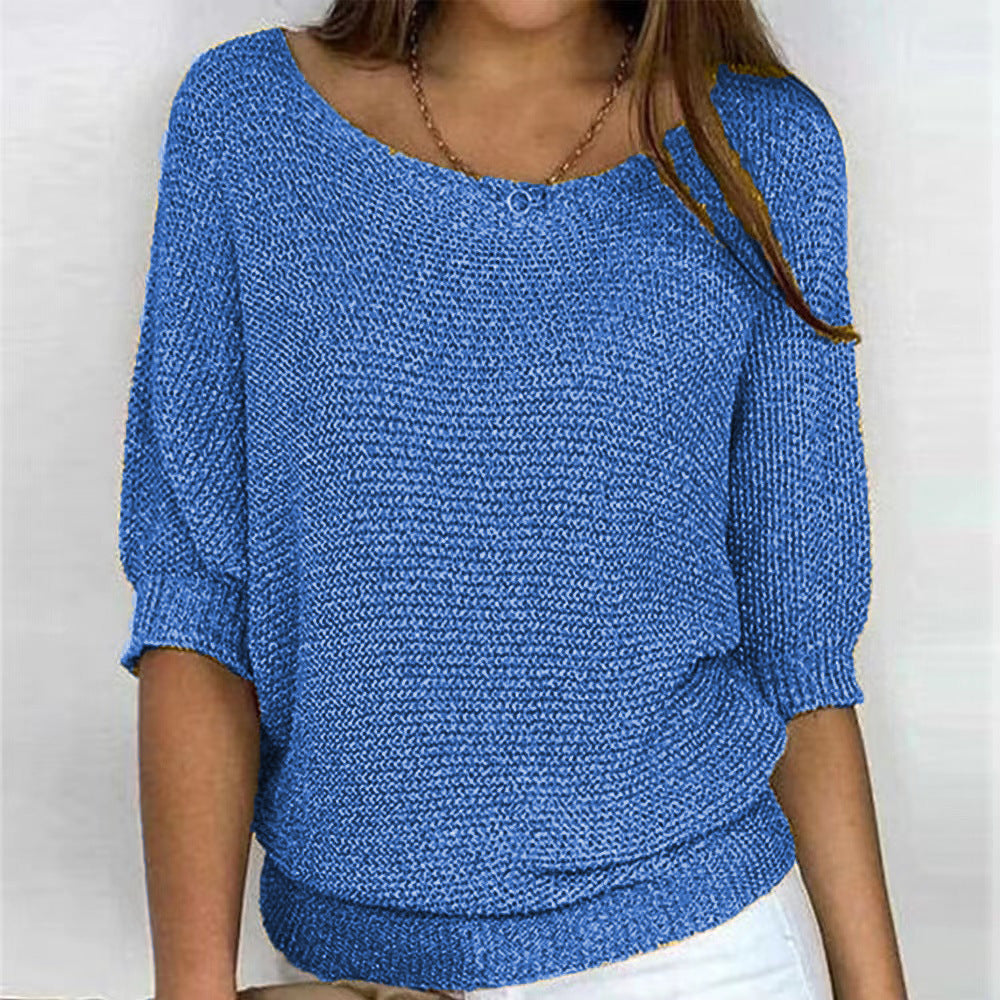 Elizabeth | Comfort Knit Sweater with Wide Neck