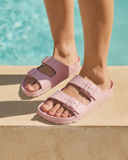 Penelope | Women’s comfort EVA slide sandals with buckles