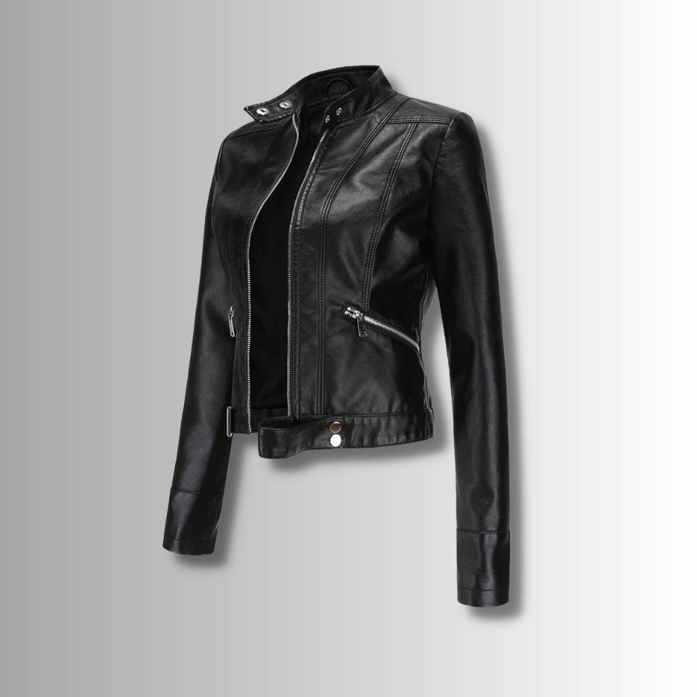 Aria | Women's Leather Jacket with Classic Design