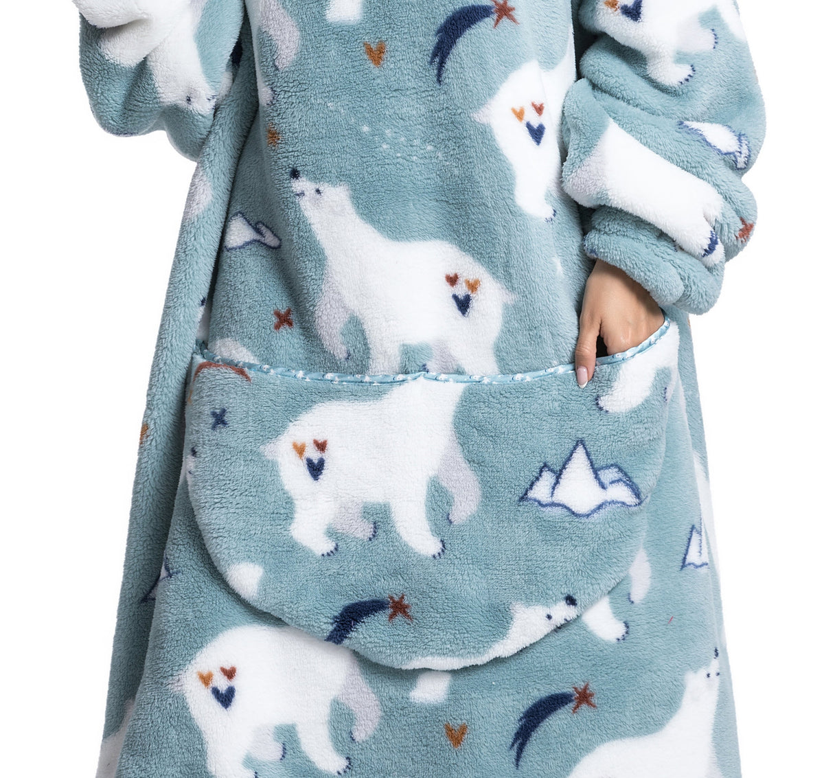 Ava | Fleece Hoodie Blanket for Winter