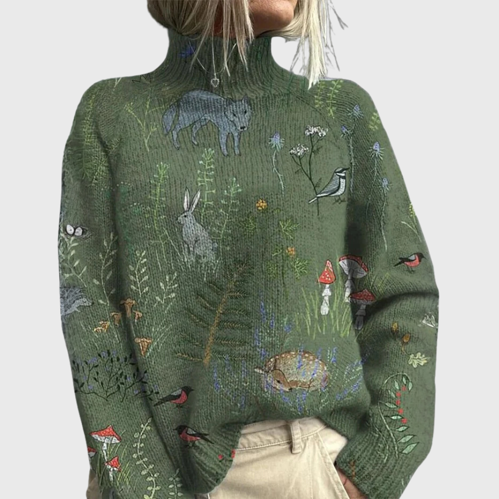 Rosalind | Turtleneck Sweater with Warm Knit Design