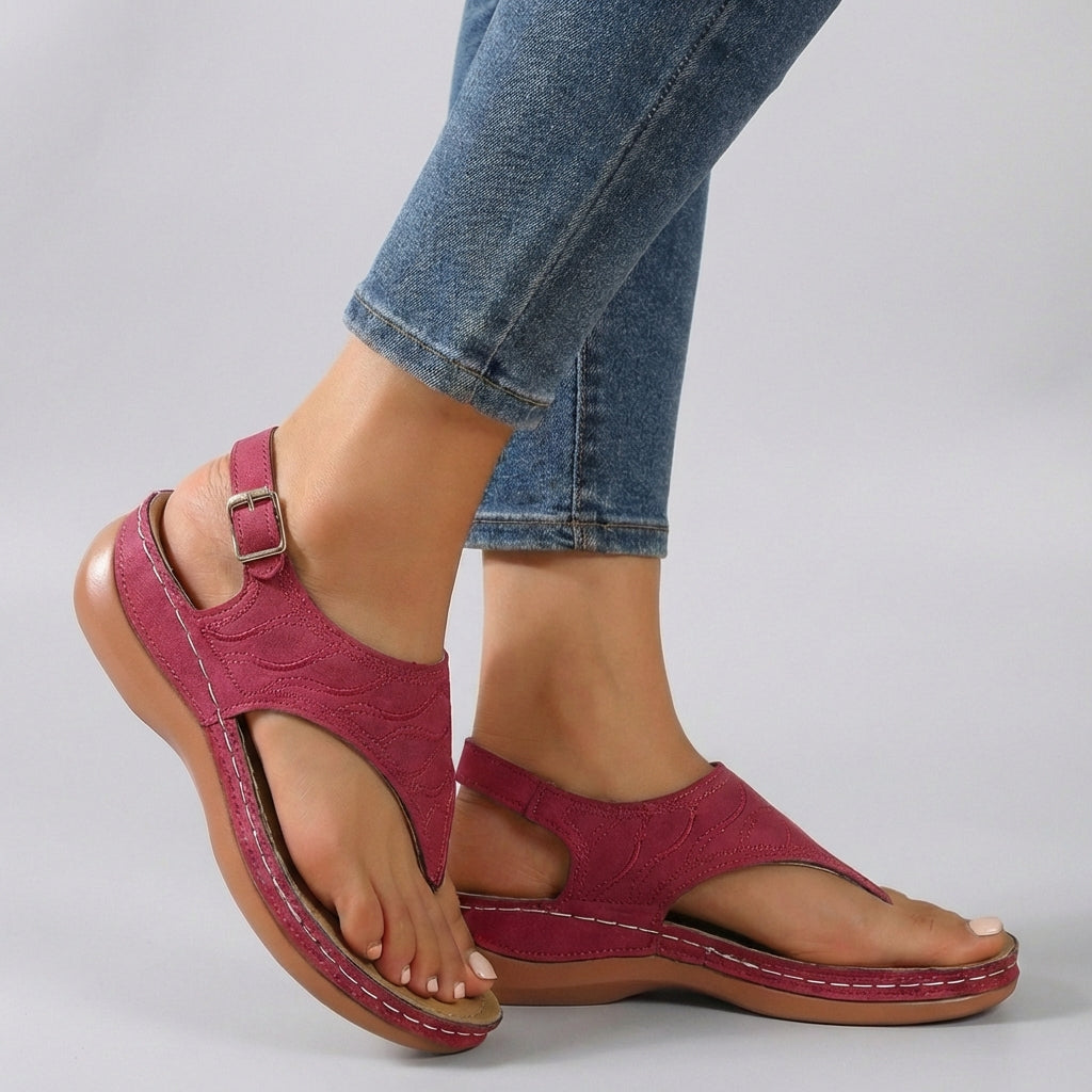 Josephine | Women’s comfort wedge sandals with ankle strap