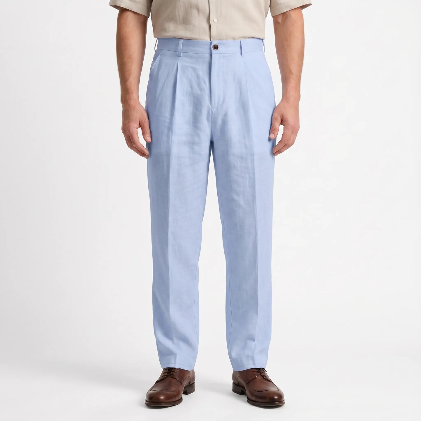 Isaac | Loose Fit Pants with Straight Leg