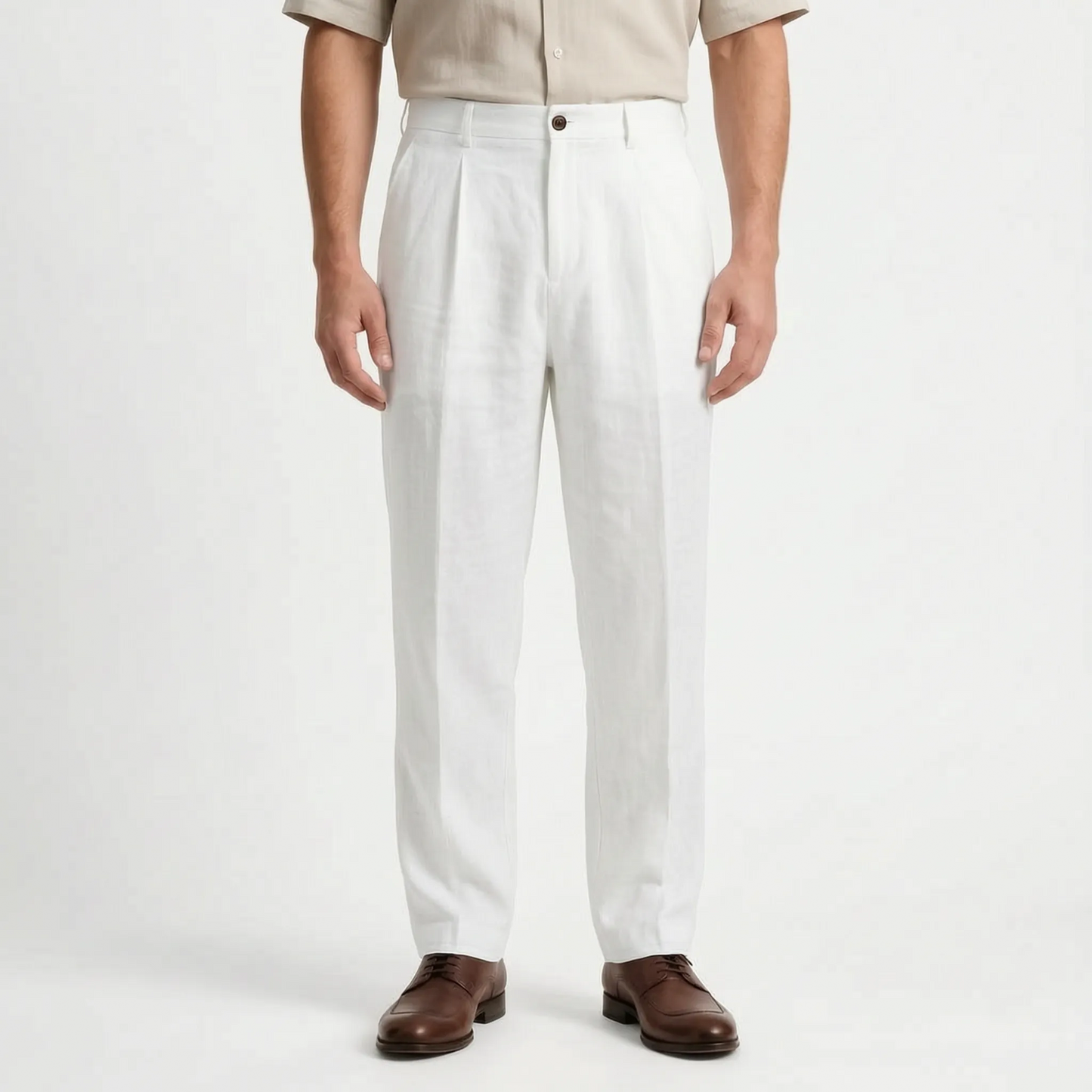 Isaac | Loose Fit Pants with Straight Leg