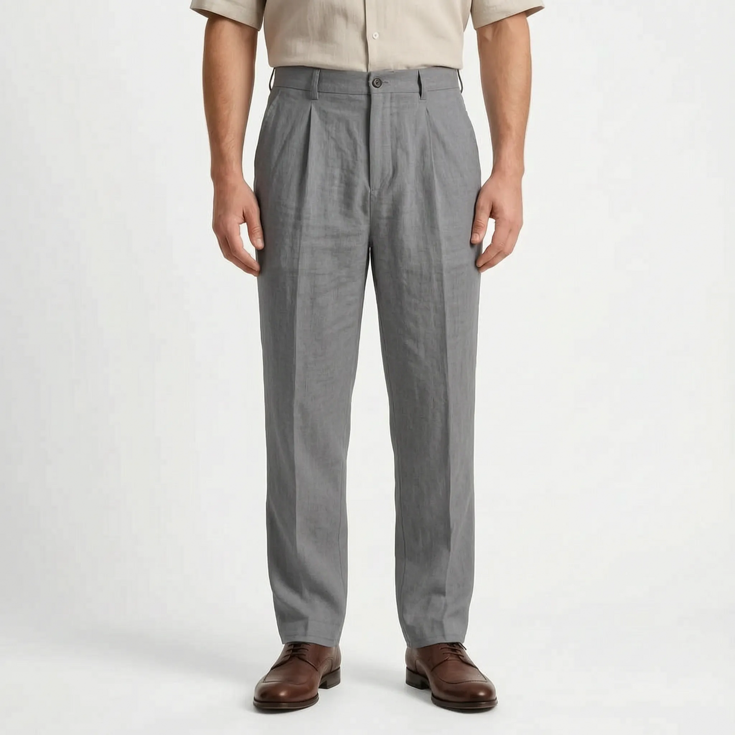 Isaac | Loose Fit Pants with Straight Leg