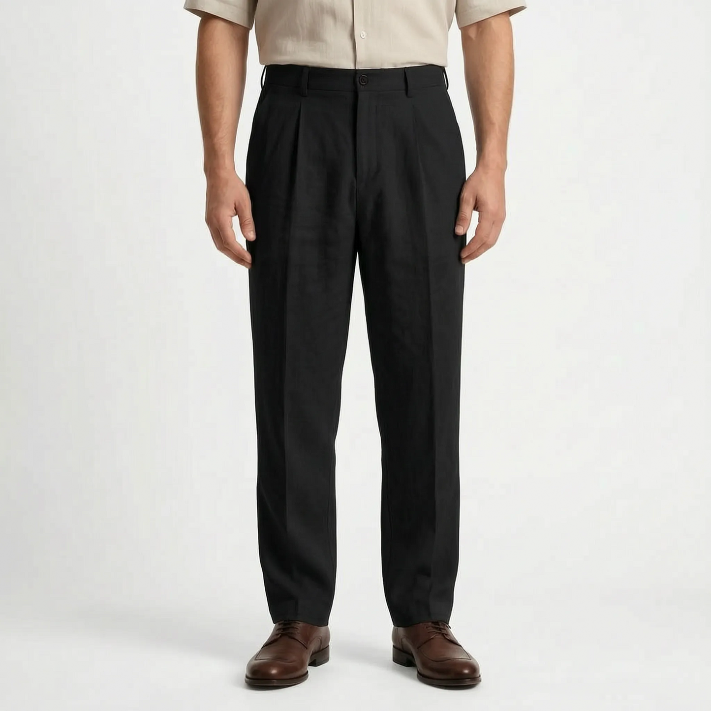 Isaac | Loose Fit Pants with Straight Leg