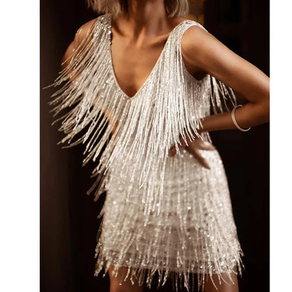 Ella | Elegant A-Line Cocktail Dress with Sequins