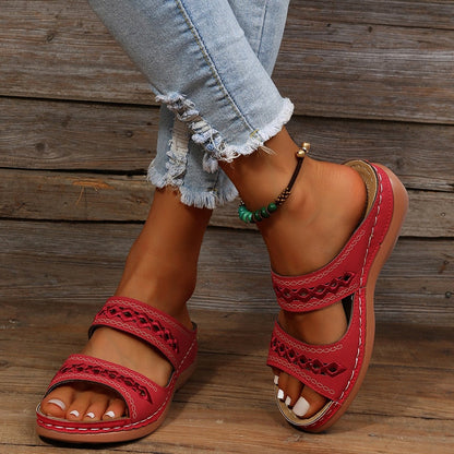 Octavia | Women’s Double-Strap Summer Sandals with Padded Footbed | Comfort